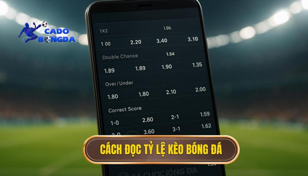 Cách đọc tỷ lệ kèo bóng đá