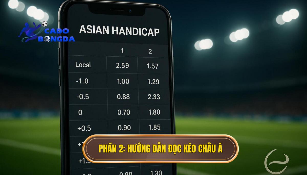 Phần 2_ Hướng Dẫn Chi Tiết Cách Đọc Tỷ Lệ Kèo Bóng Đá Châu Á (Asian Handicap)