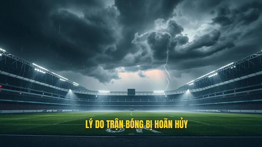 Tại sao trận đấu bóng đá bị hoãn hoặc hủy?