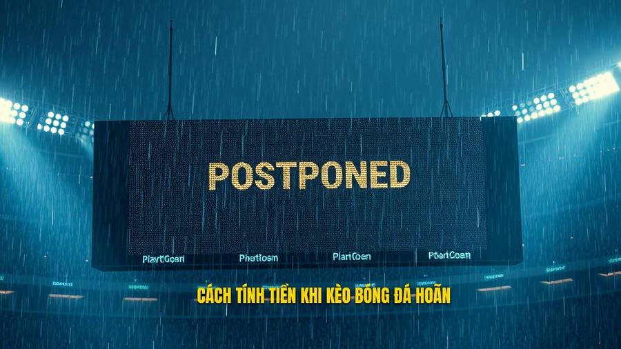 Quy định chung về cách tính tiền khi kèo bóng đá bị hoãn